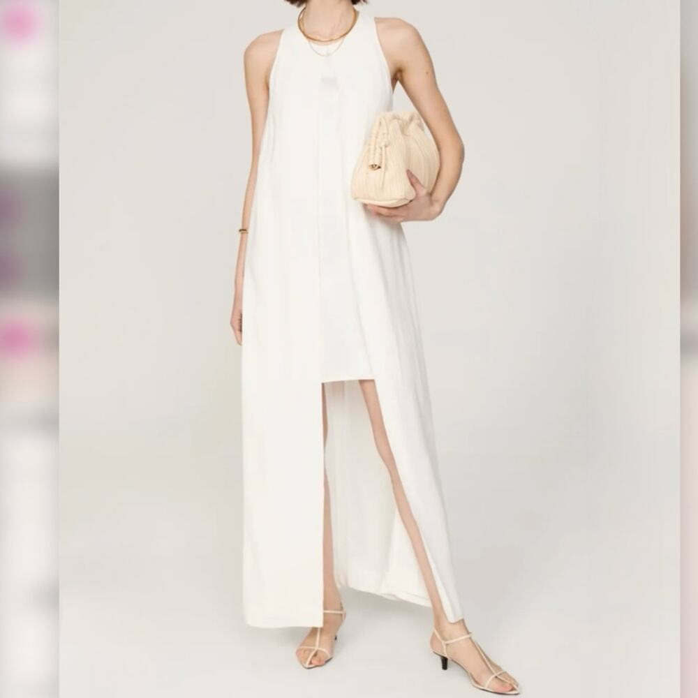 Rosetta Getty Cape Mini Dress White Size 6